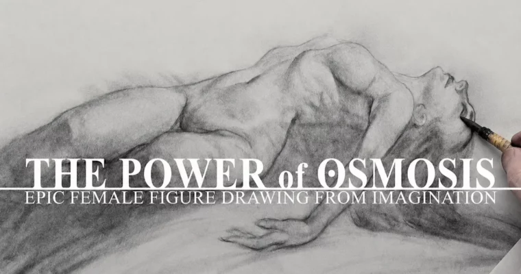 The Power of Osmosis – Epic Female Figure Drawing from Imagination by Patrick Jones The Power of Osmosis – Epic Female Figure Drawing from Imagination by Patrick Jones