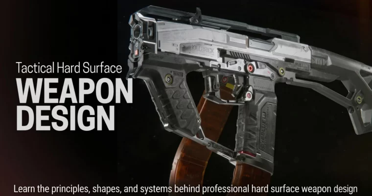 Tactical Hard Surface Weapon Design by Alex Senechal