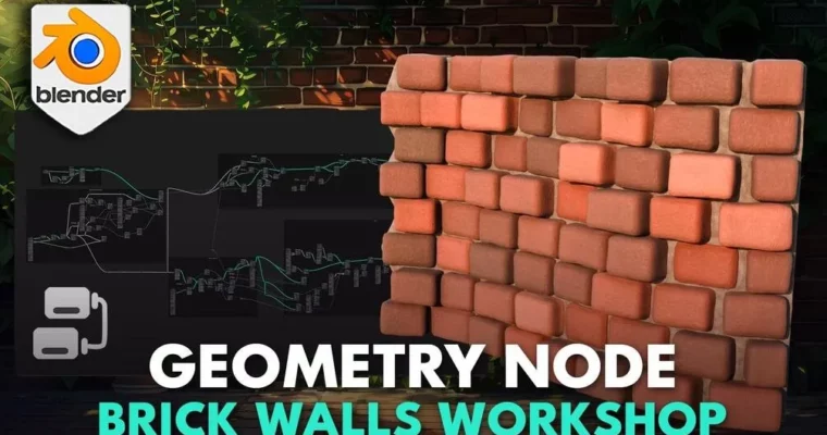 Blender Basics Geometry Node Brick Walls Workshop by 3D Tudor Blender Basics Geometry Node Brick Walls Workshop by 3D Tudor