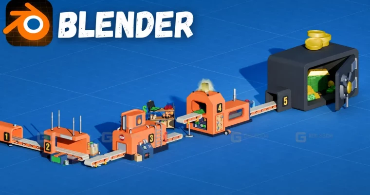 Blender in Practice: Creating a 3D Factory 2025 by Aliaksandr Kapianiak