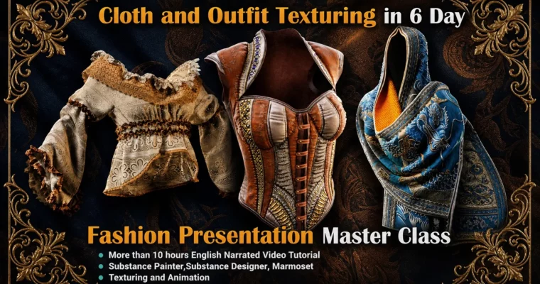 Cloth & Outfit Texturing – Presentation in 6 Day-Master Class by 3DRedBox Studio