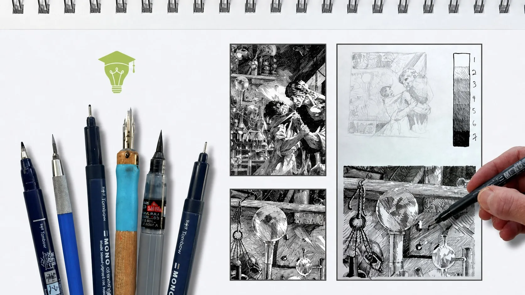 Online Course Ink Drawing Explore Pen and Ink Techniques by Studying the Masters by Chloe Gendron