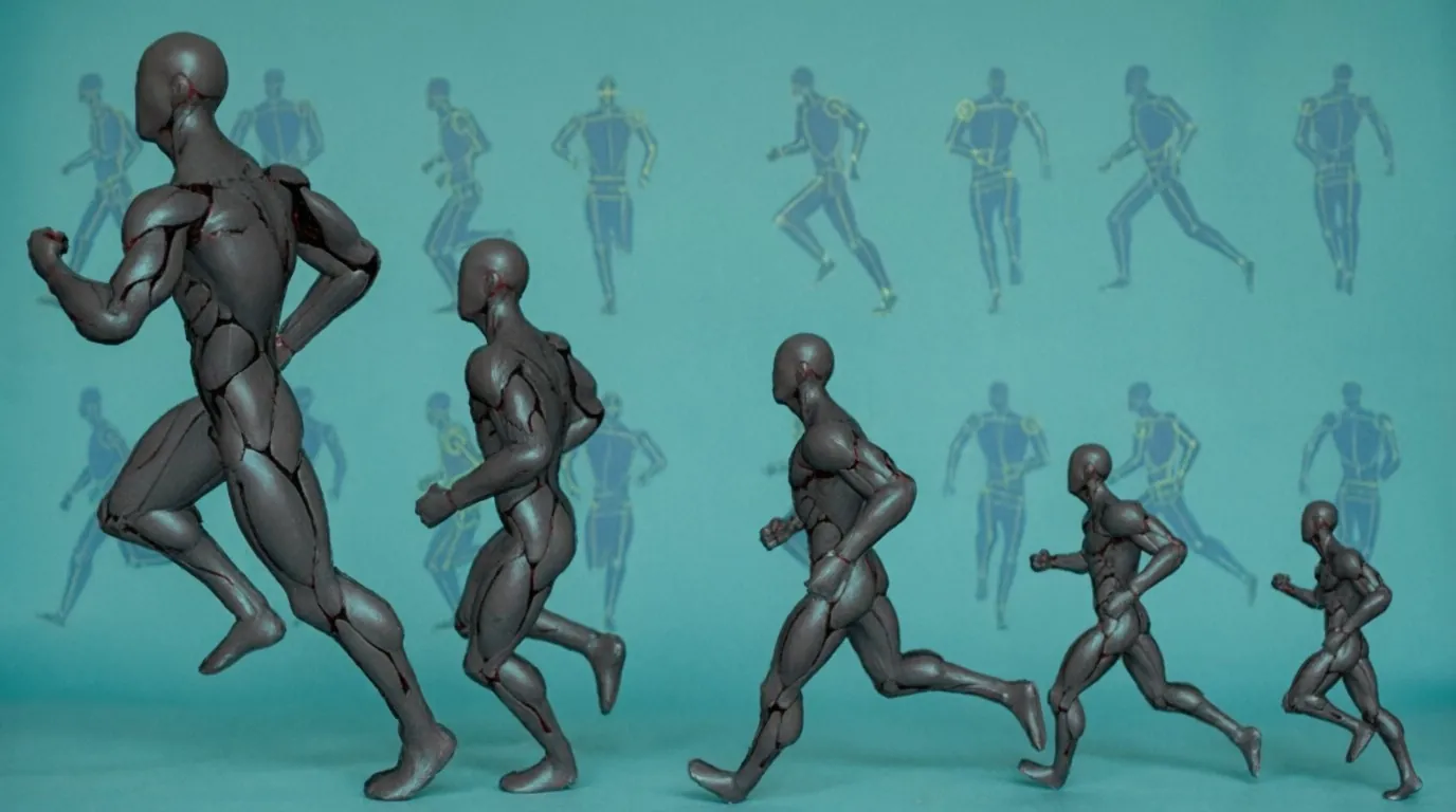 The Structured Method of 3D Animation HUMAN RUN CYCLE by Sunil Thankamushy