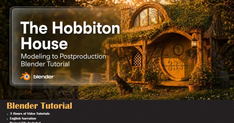 The Hobbiton – House Blender Tutorial by Milad Kambari The Hobbiton – House Blender Tutorial by Milad Kambari