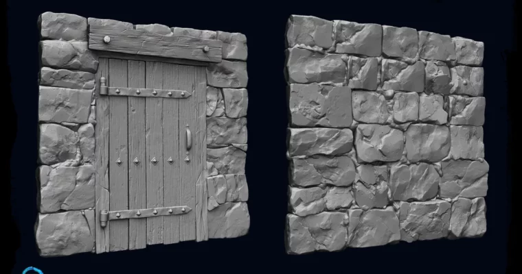 Medieval Walls Sculpting Tutorial In Zbrush by Frozen Planet