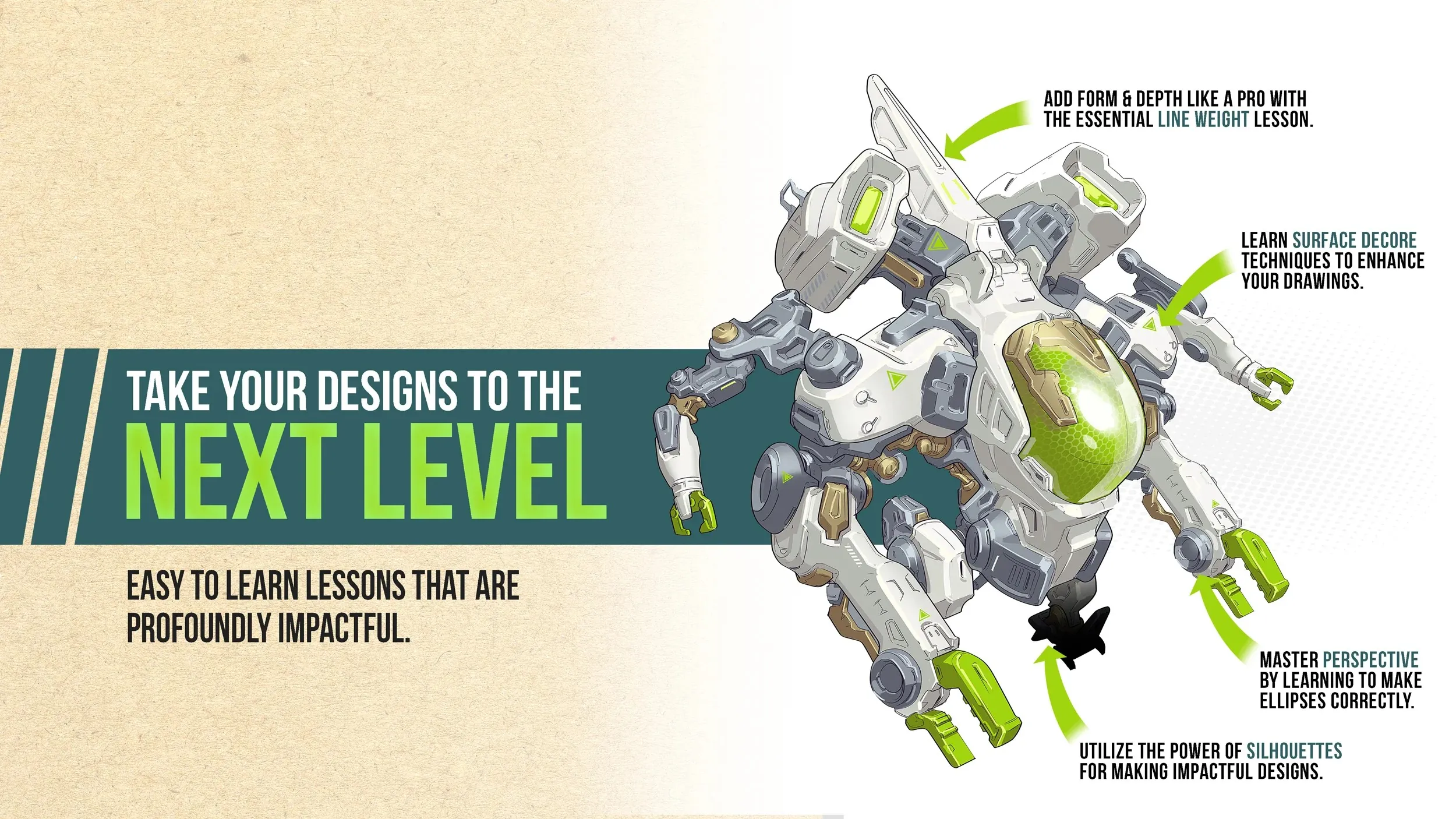 Learn to Draw Robots & Mecha - An Essential Course by Len Nicholas ...
