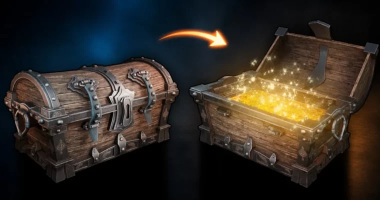 Blender To Unreal Engine 5 – Stylized Interactive Pirate Chest by 3D Tudor Blender To Unreal Engine 5 – Stylized Interactive Pirate Chest by 3D Tudor