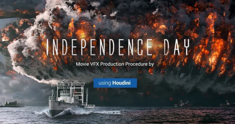 Independence Day – Production procedure of a movie VFX scene using Houdini by Irene Zheng