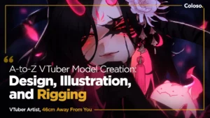 Anime VTuber girl model with rigged face angles and layered hair in Live2D