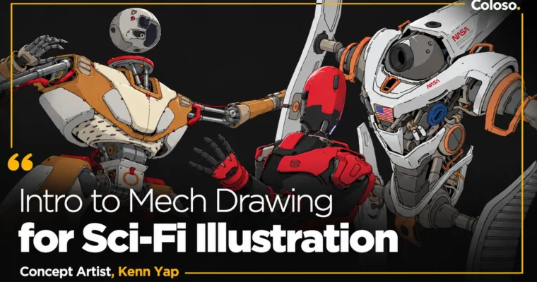 Intro to Mech Drawing for Sci-Fi Illustration by Kenn Yap