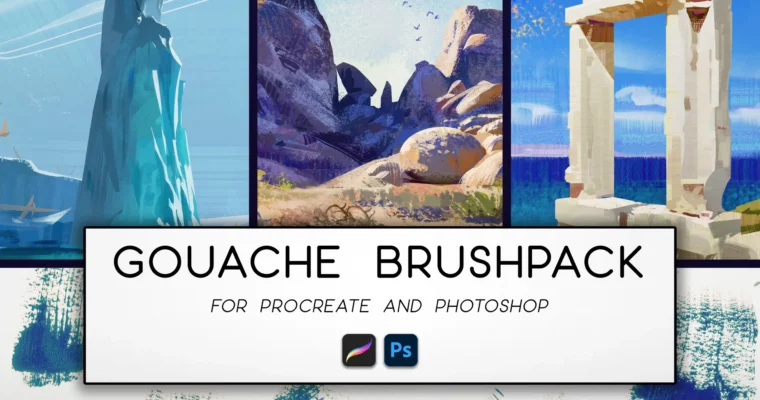 Gouache Brush Pack + Time-lapses by Tayler Olivas