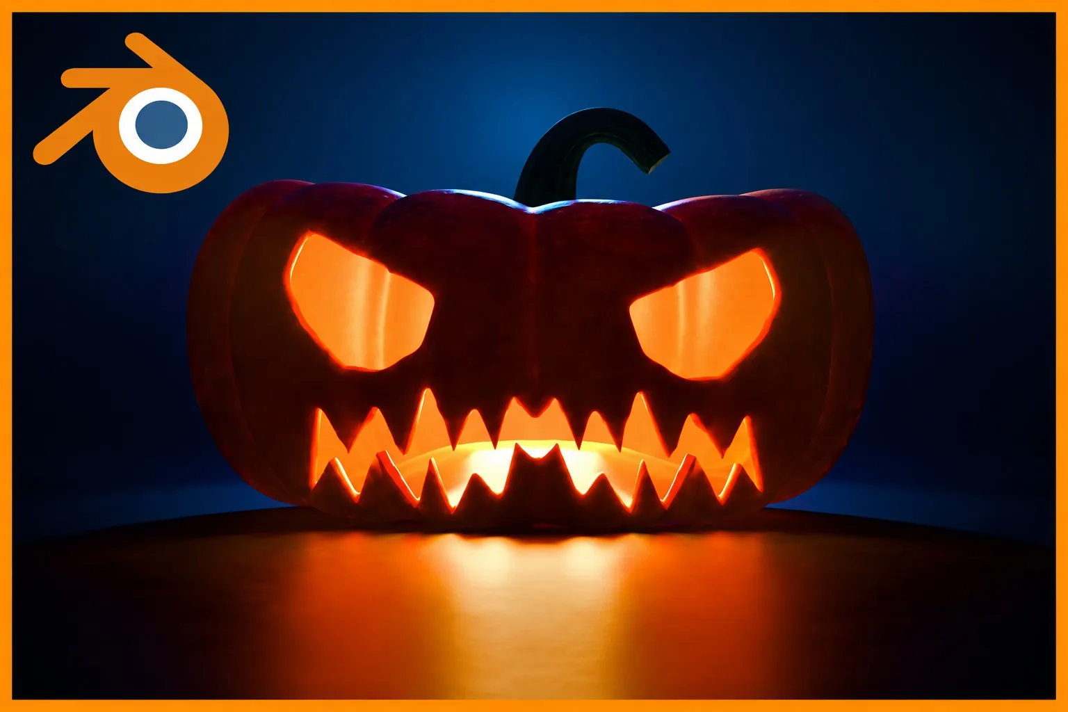 Blender- Create a Jack-o-Lantern Scene (Beginner Course) by Ruan Lotter
