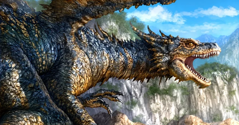 How to digitally draw-paint a realistic Dragon in Photoshop by Chris Scalf