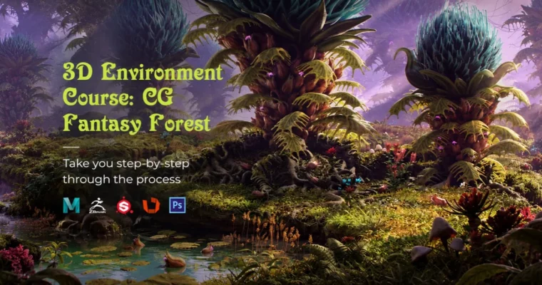 3D Environment Course- CG Fantasy Forest by Jamir Blanco