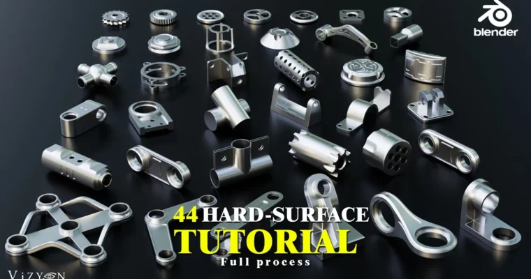 44 Hard Surface Kitbash + Full Process Tutorial by Vizyon Designers 44 Hard Surface Kitbash + Full Process Tutorial by Vizyon Designers