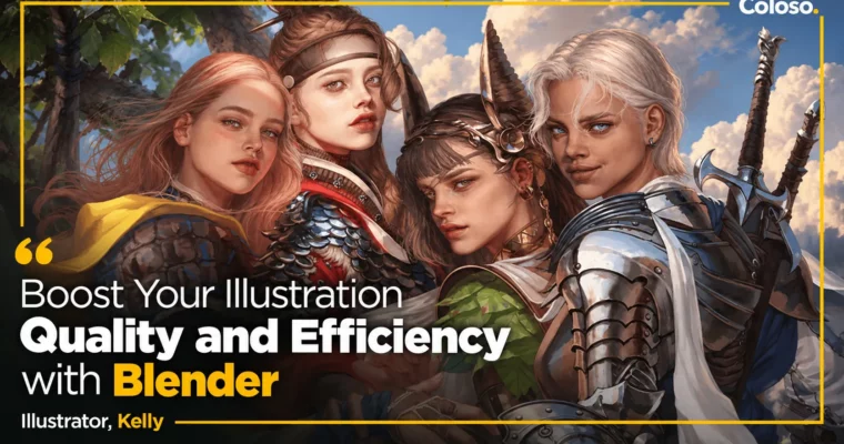 Boost Your Illustration Quality and Efficiency by Blender by Kelly Boost Your Illustration Quality and Efficiency by Blender by Kelly
