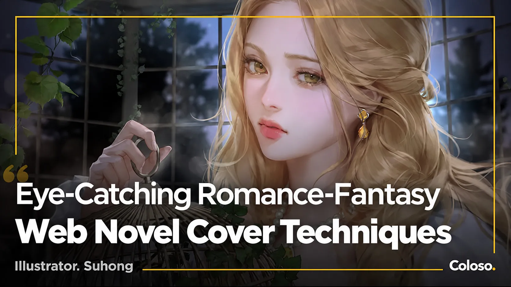 Eye-Catching Romance-Fantasy Web Novel Cover Techniques by Su Hong