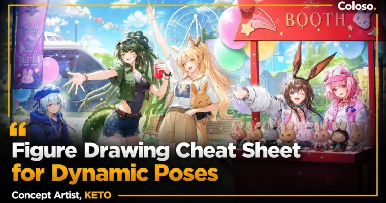 Figure Drawing Cheat Sheet for Dynamic Poses by Keto3