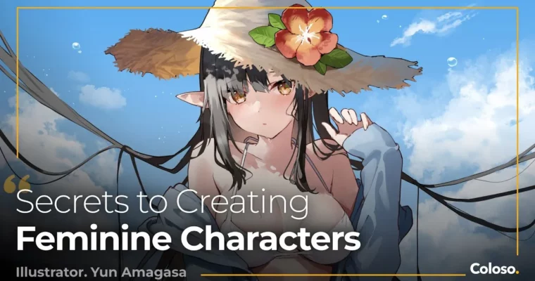Illustrating Eye-Catching Female Characters by Emphasizing Their Features by Amagasa Yun, Amegasa Yun