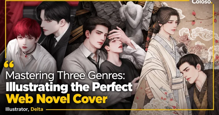 Mastering Three Genres – Illustrating the Perfect Web Novel Cover by Delta