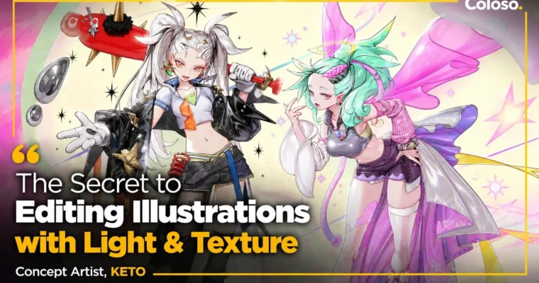 The Secret to Editing Illustrations by Light & Texture by Keto2