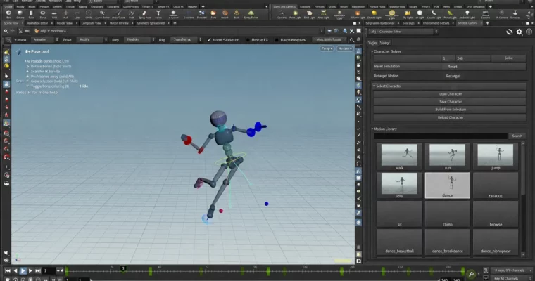 Houdini KineFX Rig Packaging by Simon Hayes
